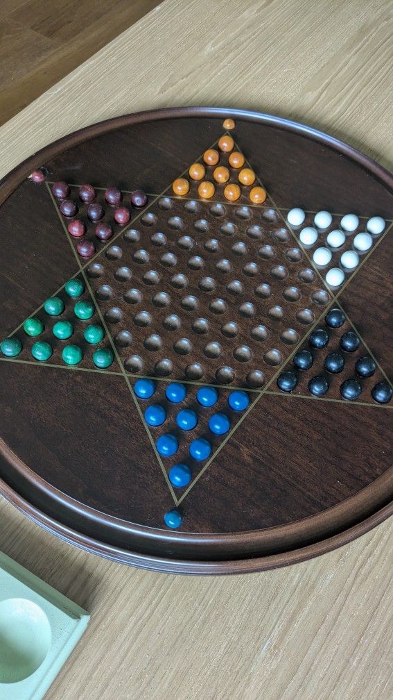Vintage Chinese Checkers Board