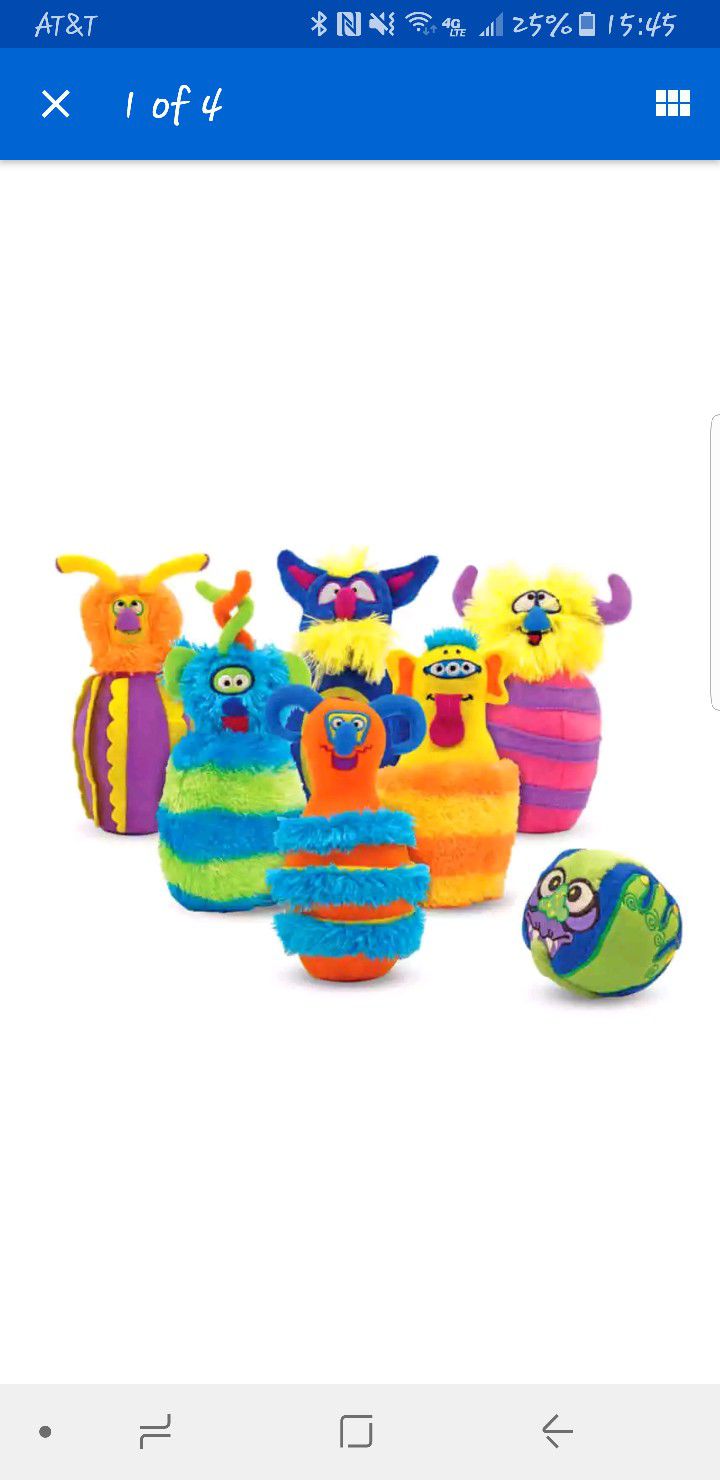 Kids Toy Plush Monster Bowling