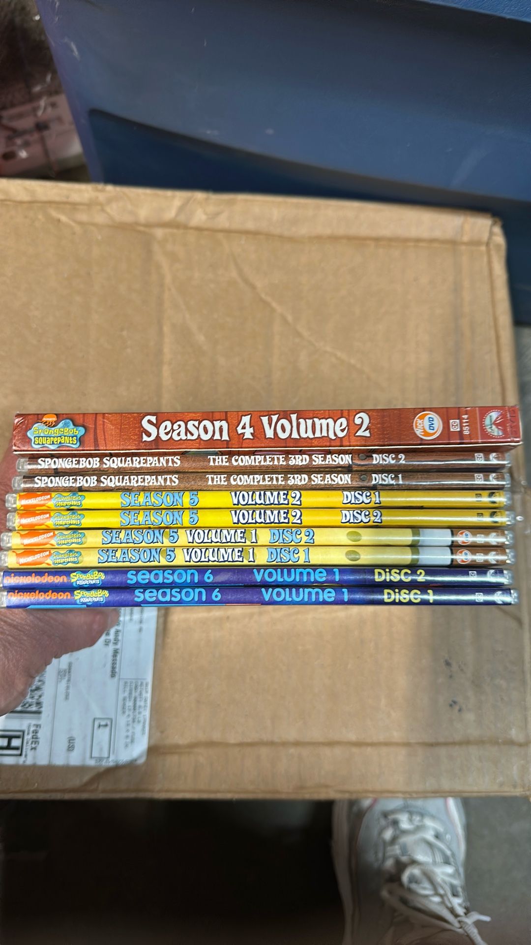 10 Nickelodeon SpongeBob SquarePants DVD’s