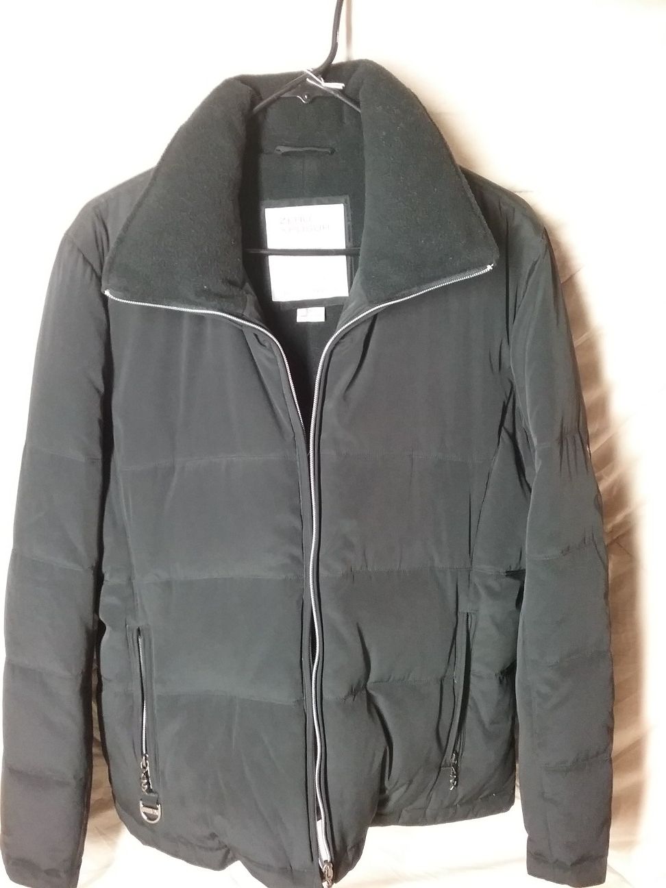 Ladies Zero Xposur winter coat, size - L, color - black, down and feather filled