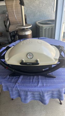 Weber q-200 camping bar b q