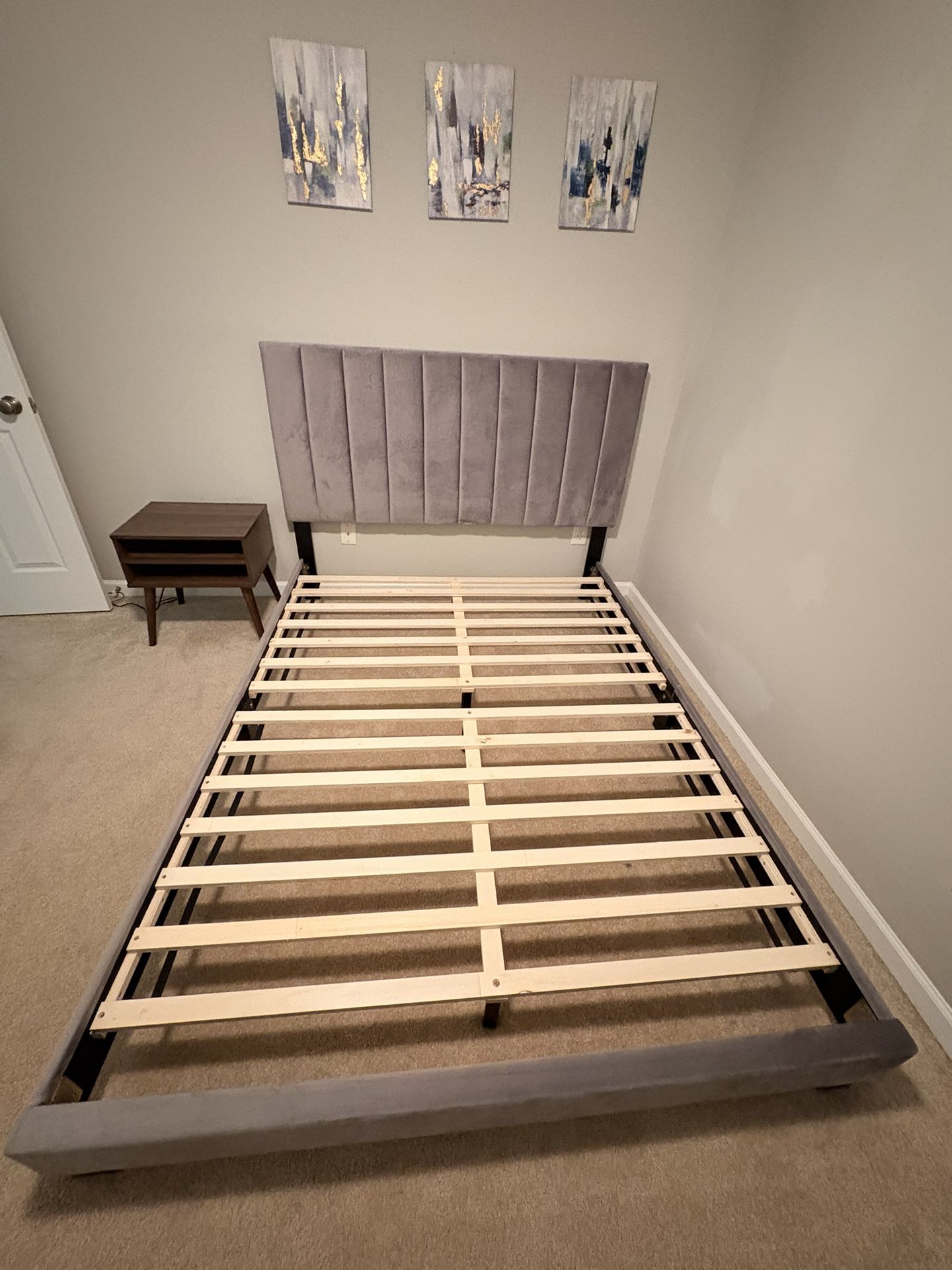 Queen Bed Frame with Night Stands