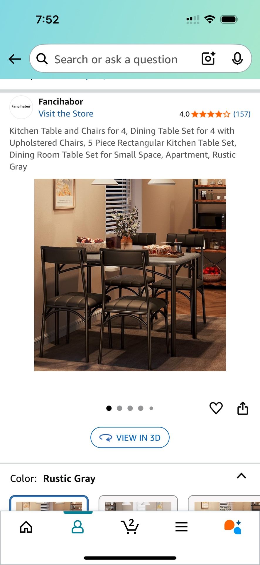Table With 4 Chairs Bought Off Amazon