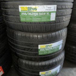 255/35/18 TBB TIRES EACH TIRE $85/ CADA LLANTA- INSTALLED AND BALANCING