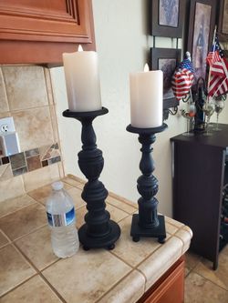 Candle Holders ( 2) Heavy