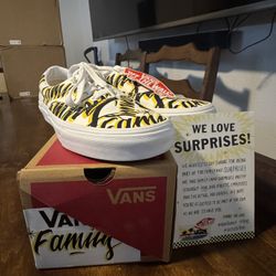 Vans Era Family Sneakers Shoes White Black Yellow Canvas