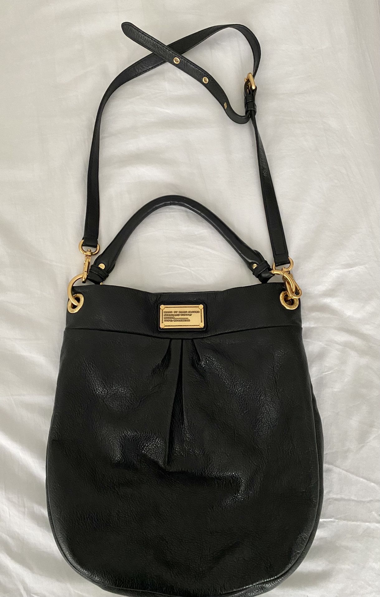 Marc Jacobs Black Leather Workwear Tote