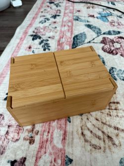Bamboo Vanity Organizer Box