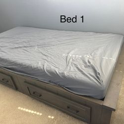 Twin Size Beds w/ Drawers (3)