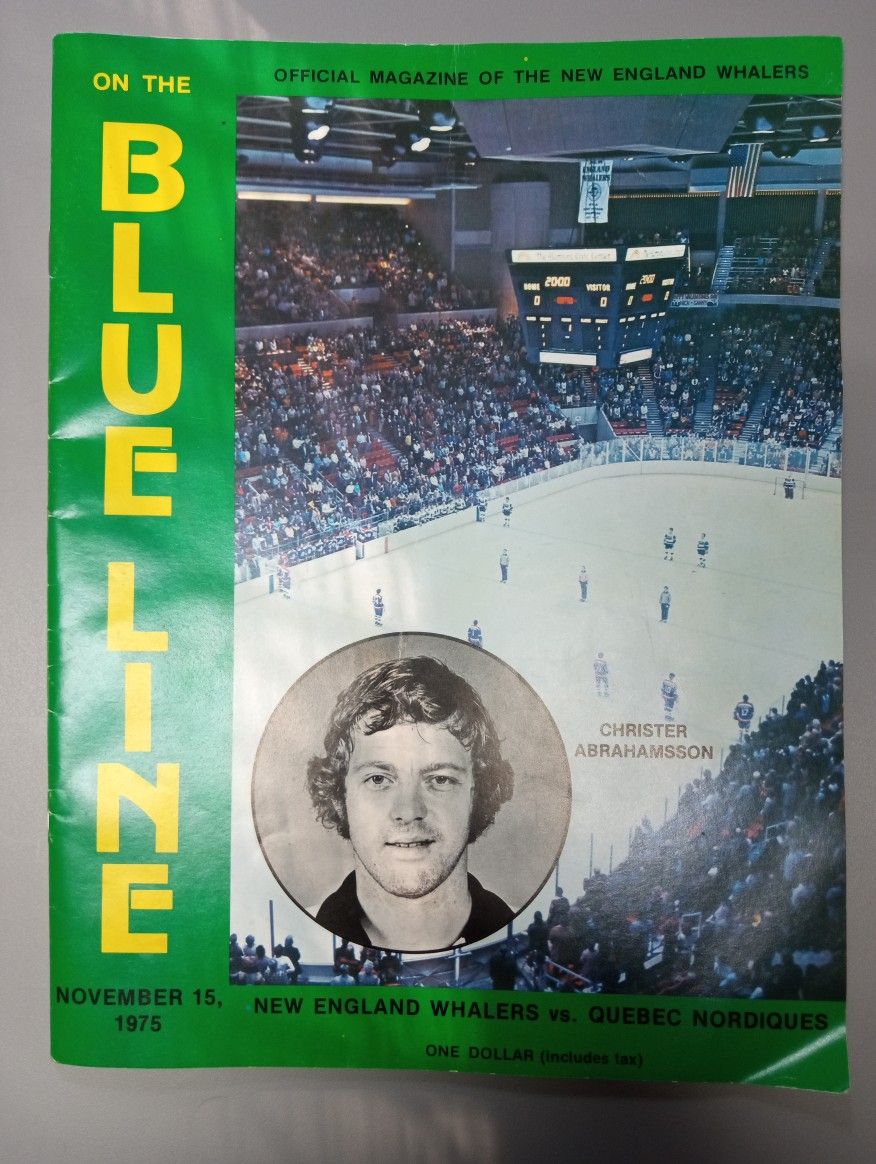 1975 New England Whalers Program