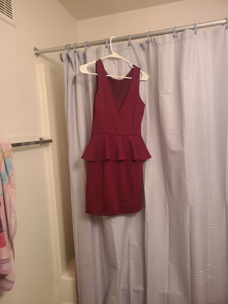 Formal Burgundy Dress