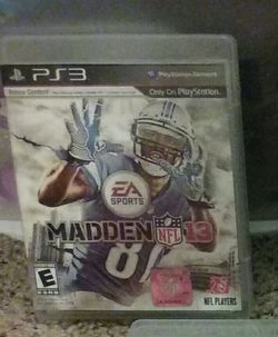 PS3 Madden NFL game