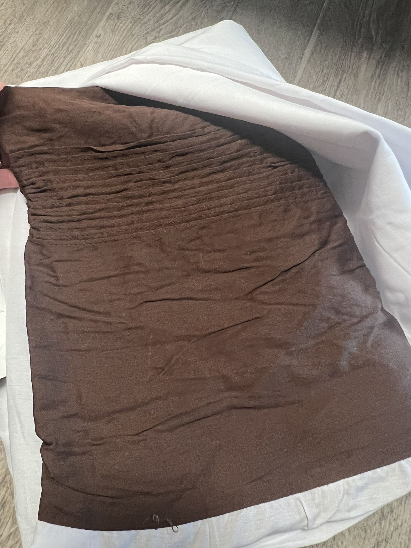 Brown Queen Bed Skirt