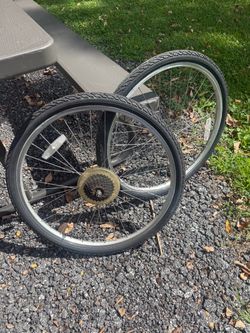 MEN’S 26” BICYCLE TIRES & RIMS CALLS ONLY!!