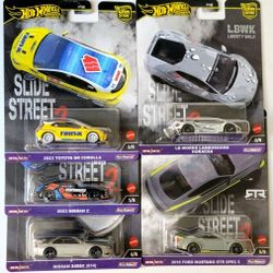 Hot Wheels Premium  "Slide Street 2" Set of 5