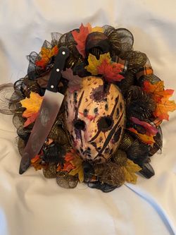Friday the 13th Jason Voorhees Autumn Wreath