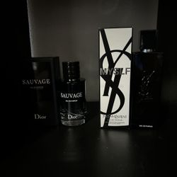 Sauvage Dior and Ysl Myslf 