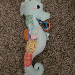 Baby Plush Musical Seahorse Sensory Toy 