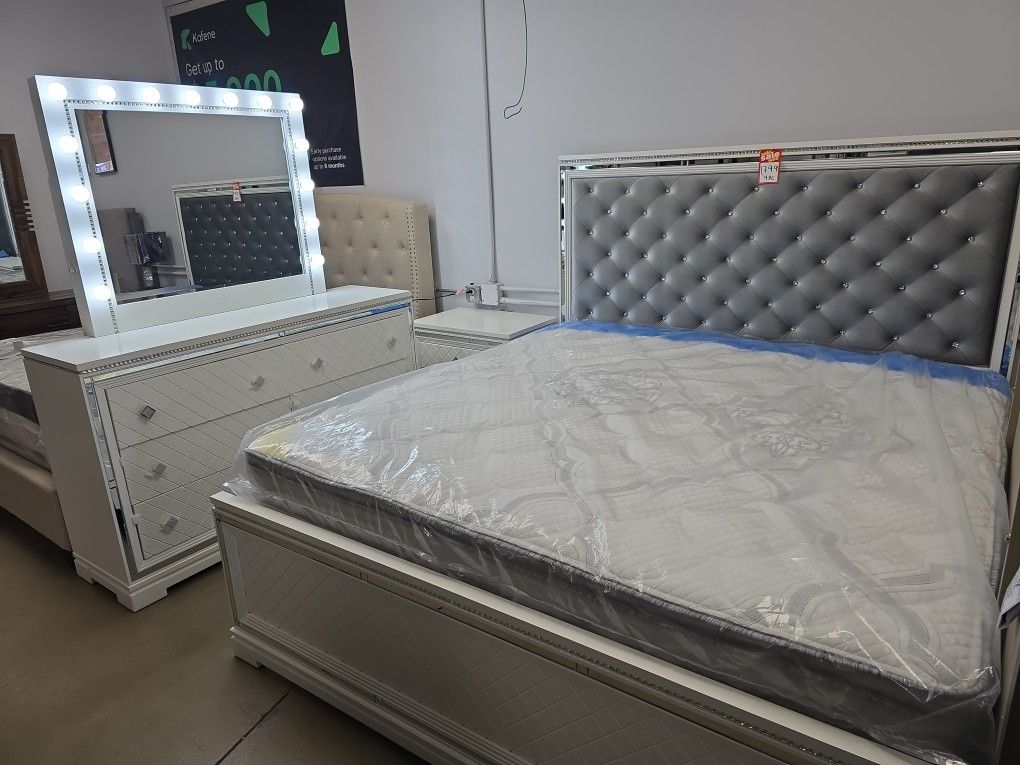 King Bedroom Set 4pc Free Delivery
