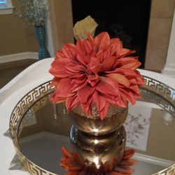 Gorgeous Vase With Dahlia Flower Measurement In The Additional Picture