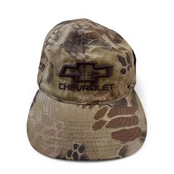 Chevrolet Tactical Camo Cap w/ USA Flag Hat Brown CoxAuto Business Elite NEW