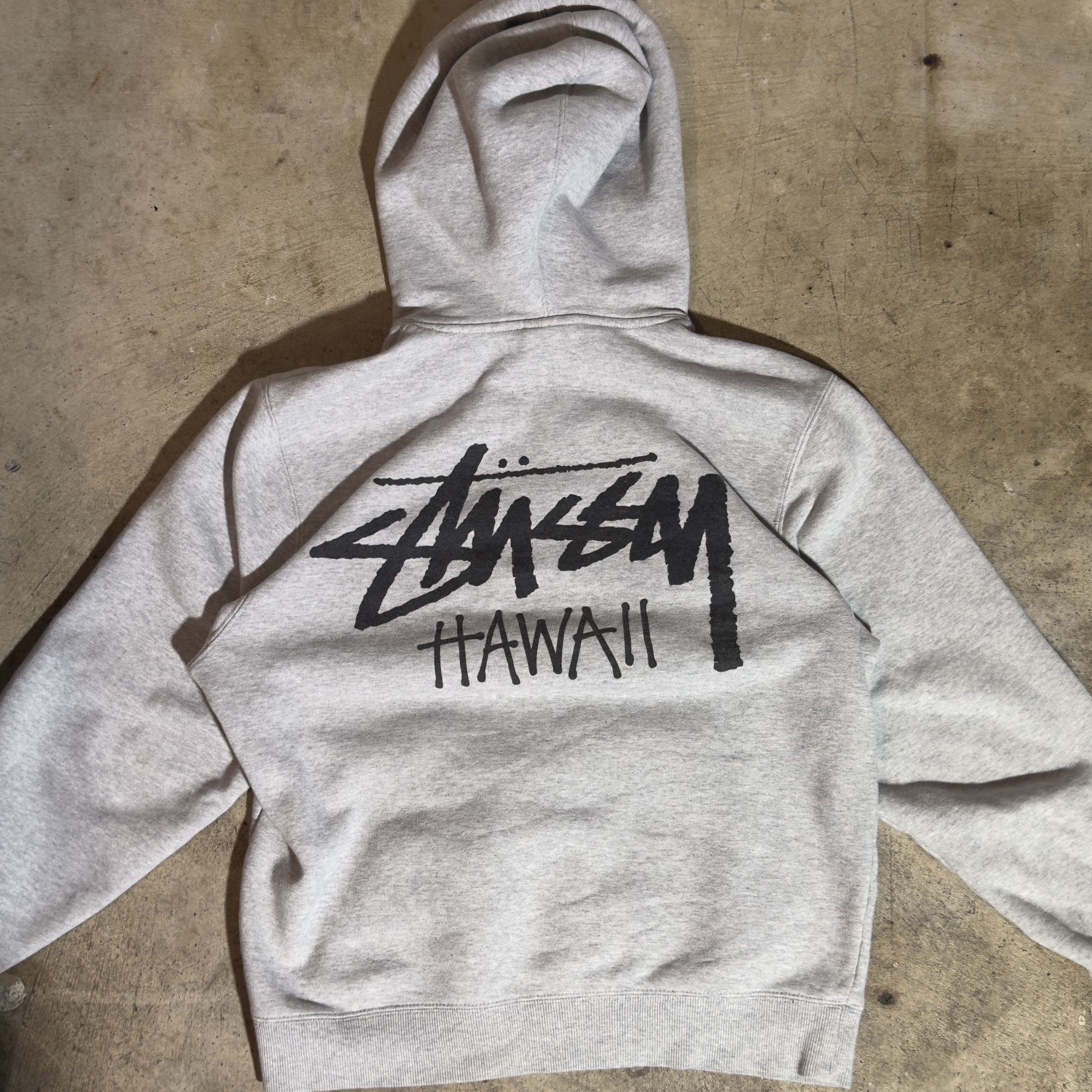 Honolulu Stussy Hoodie Grey Size Small