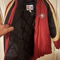 San Francisco 49ers Vintage  Logo 7 Gameday  Coat Size XL Retro