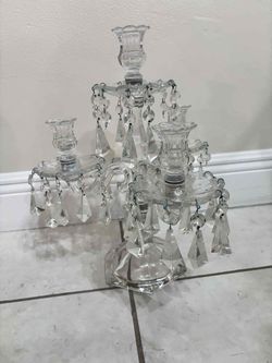 Vintage Heisey Old Williamsburg 3 light candelabra