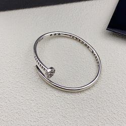 Chrome Hearts Cross Flat Head Nail Bracelet Unisex