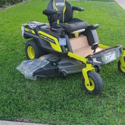 Ryobi 80V HP Brushless 54 in. Battery Electric Cordless Zero Turn Mower & Mulch Kit - 80V Batteries, 40V Batteries