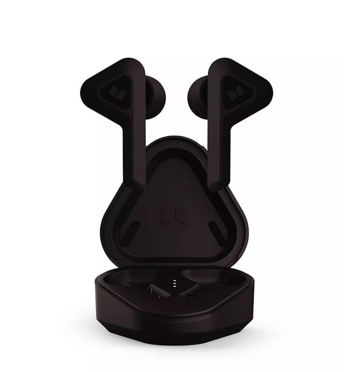 Monster Verse True Wireless Earbuds with Charging Case, Bluetooth 5.0 in-Ear Stereo Headphones, Built-in Mic for Clear Calls, USB-C Quick Charge (Blac