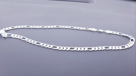 Silver plated link chain