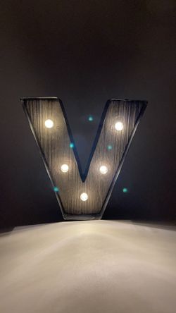 studio decor LED-Lighted metal marquee letters 9” Thumbnail