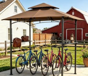 Outdoor Grill Gazebo, 8 X 5' beige
