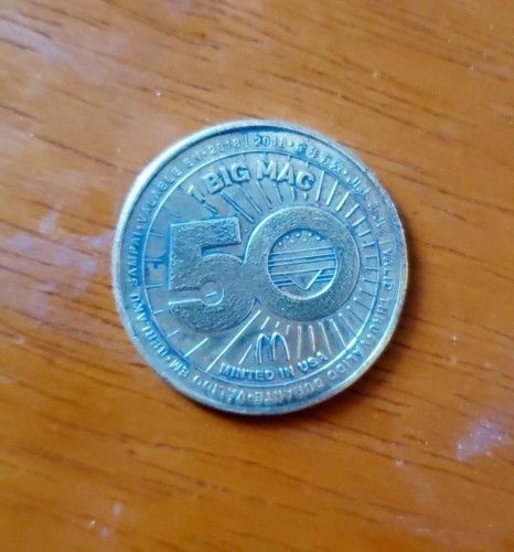 50th anniversary MCDONALD'S 1 big Mac coin 🪙