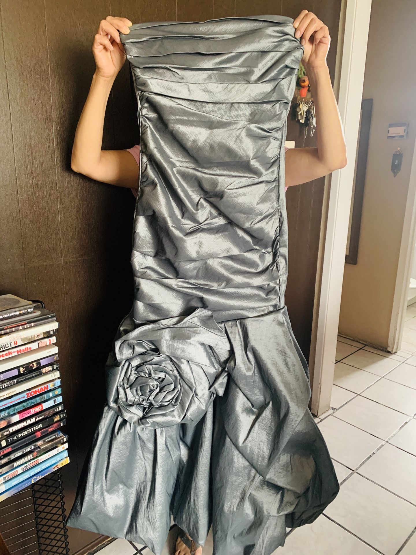 Size Medium Grey Prom Dress