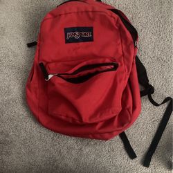 Red JanSport Backpack
