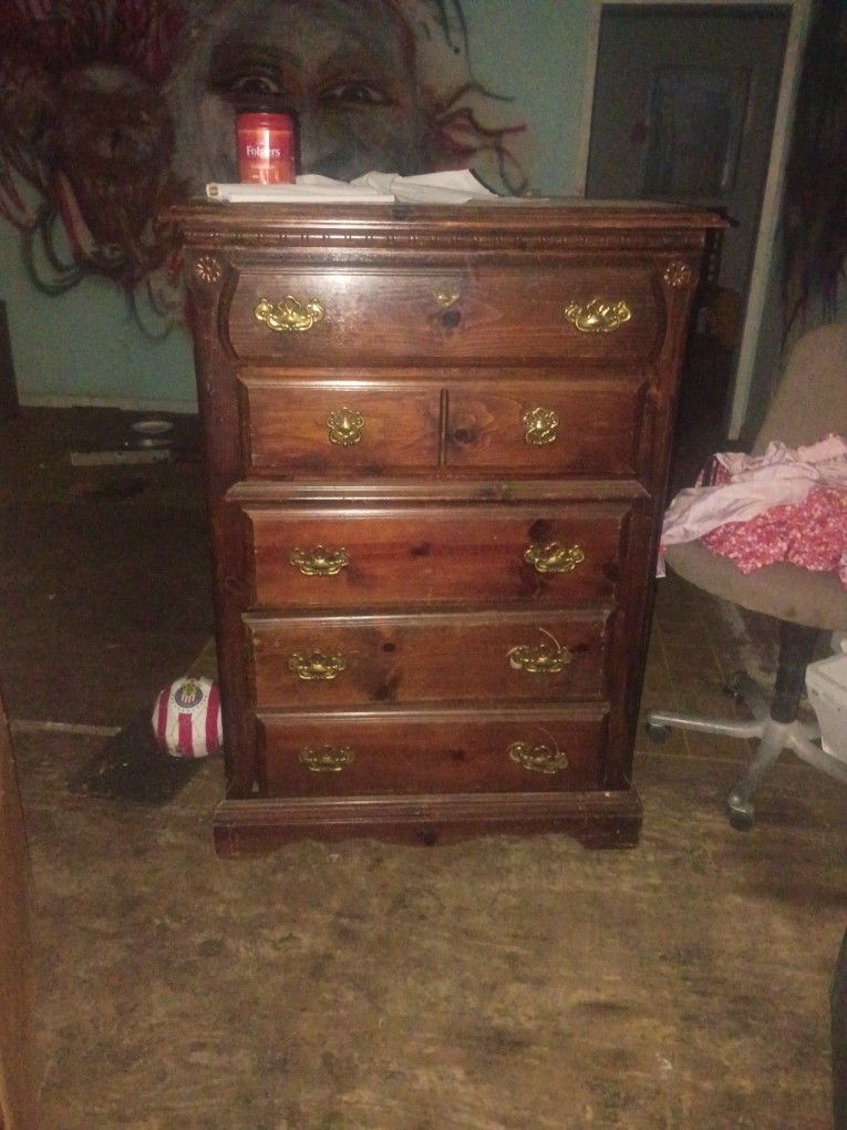Antique Wood Dresser