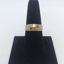 Gold Nugget Ring New