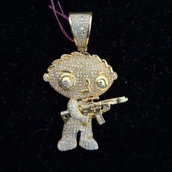 10kt Cartoon Pendant