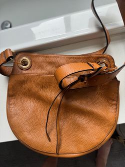 Leather crossbody purse