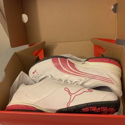 Puma Tazon 5 NM WOMENS Size 8, WHITE-FUCHSIA PURPLE SNEAKERS SHOES