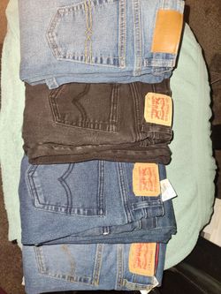 Lot of 4 Boys 12 Reg Jeans