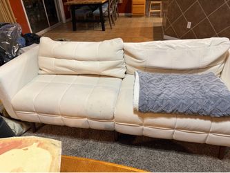 Cream sofa