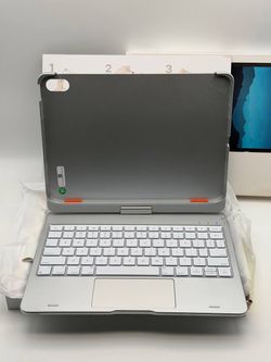 typecase iPad 10th/11th Gen A16 11" Keyboard Case 360° Backlit Trackpad Silver