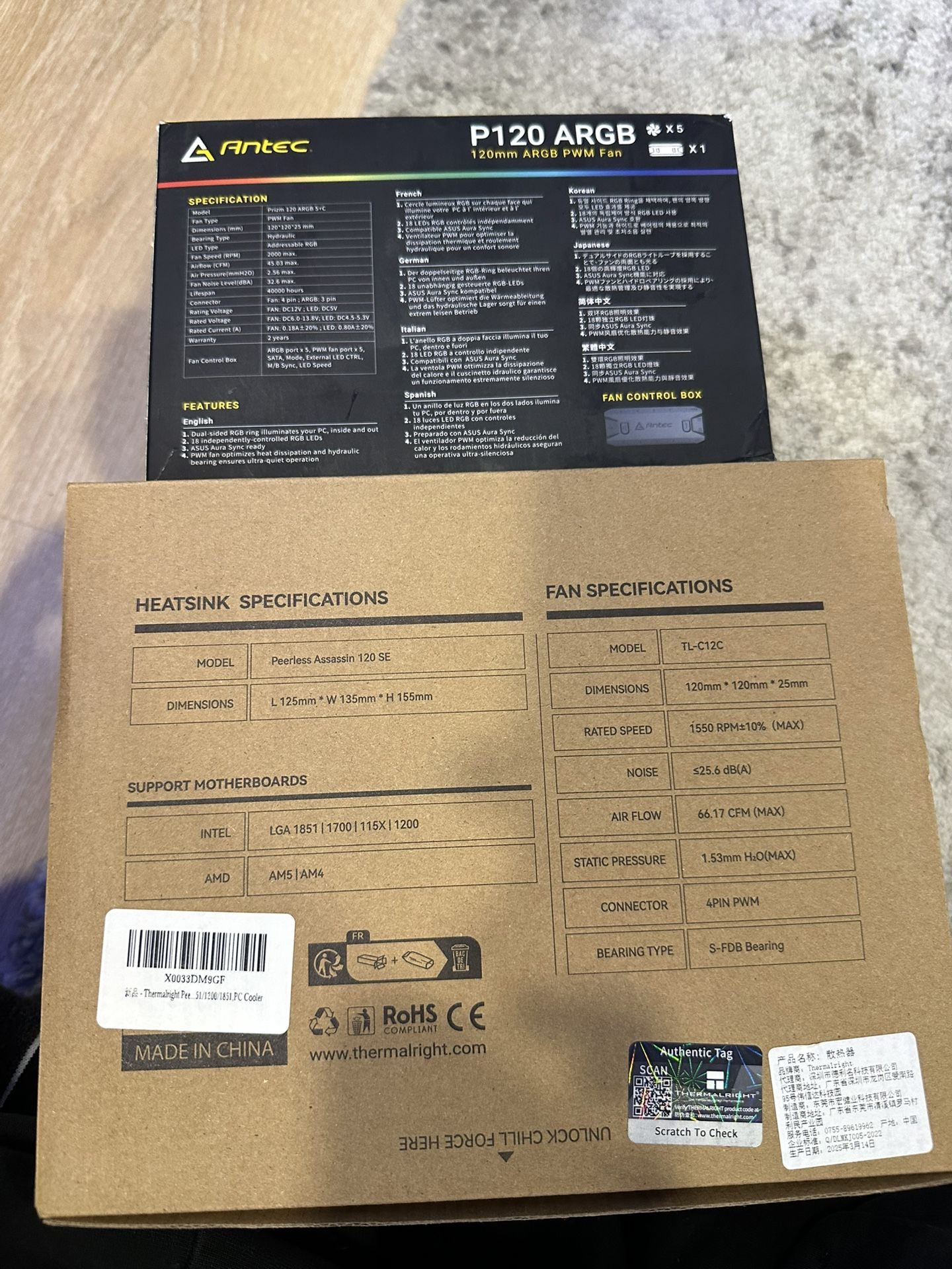 Computer Fans and CPU Cooler