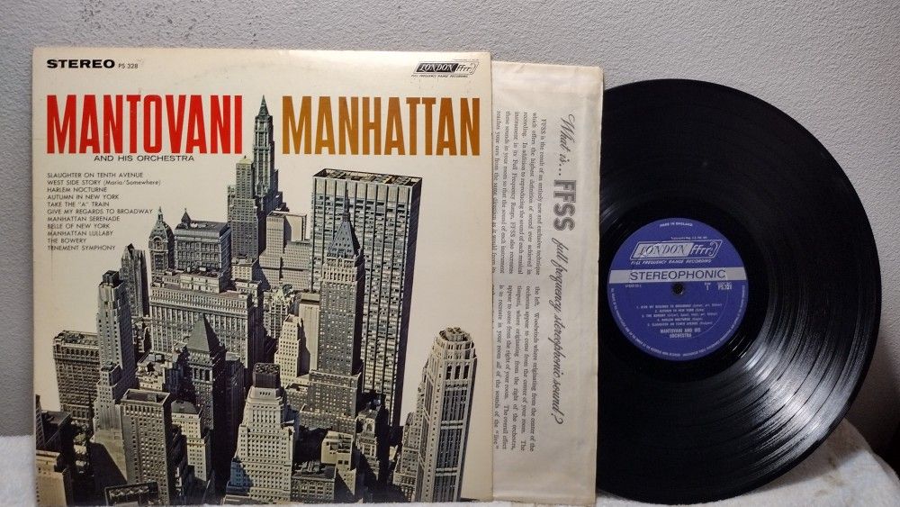 Mantovani Manhattan And His Orchestra Vinyl Record Album London