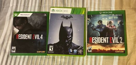 Batman arkham origins, resident evil 2 & 4 remake