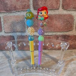 The Little Mermaid Beaded Pens Disney Doorables Custom Made