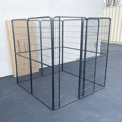 (Brand New) $180 Dog 8-Panel Playpen, Each Panel 64” Tall X 32” Wide Heavy Duty Pet Exercise Fence Crate Kennel Gate